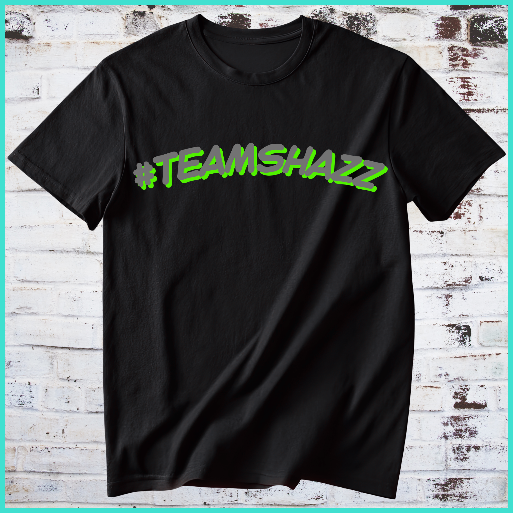#TeamShazz Unisex Black T‑Shirt
